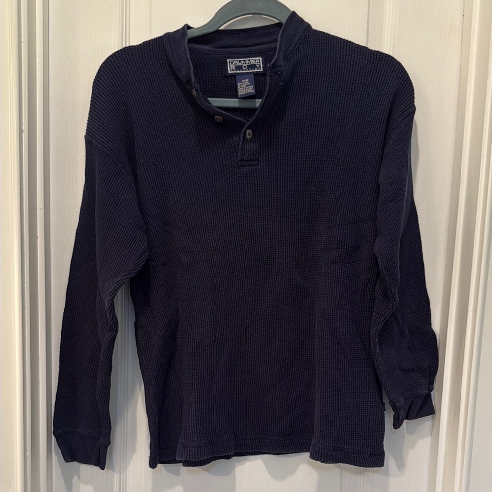 Blue Knit Sweater Classic Wardrobe Staple